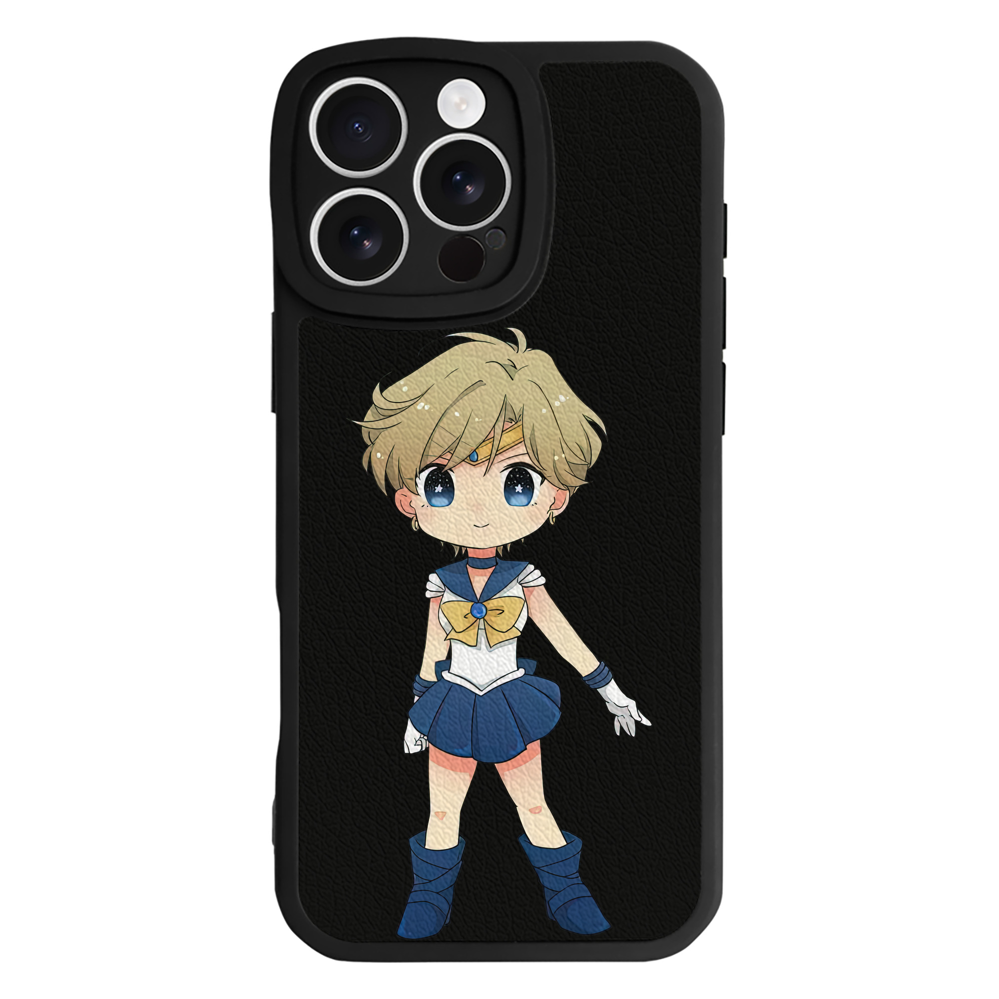 （画像用） 美少女戦士セーラームーン 天王はるか Sailor Moon Tenoh Haruka 【iPhone 16シリーズ対応】シリコンスマホケース（レザー調） 材質：シリコン